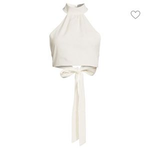 NWOT WeWoreWhat Linen Halter Top